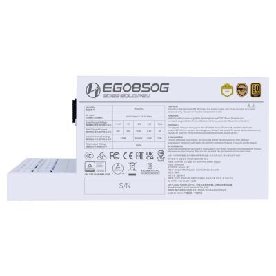 5. Lian Li EDGE GOLD 850 80 PLUS Gold Netzteil, PCIe 5.1, ATX 3.1 - 850 Watt, weiß