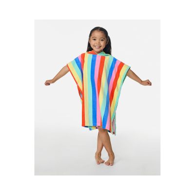 RIP CURL Mixd Snap Cttn Kapuzenponcho für Mädchen, mehrfarbig