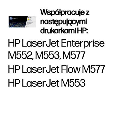 12. HP 508X Original LaserJet Tonerkartusche mit hoher Kapazität, Gelb
