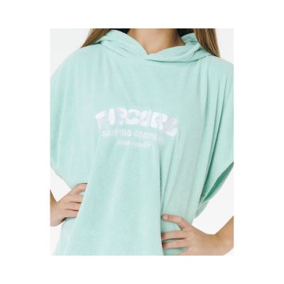 4. RIP CURL Classic Surf Kapuzenhandtuch-Mädchen-Poncho Grün