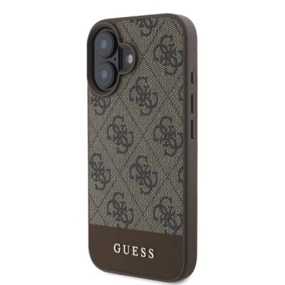 2. Guess 4G Bottom Stripe Hülle für iPhone 16 – braun