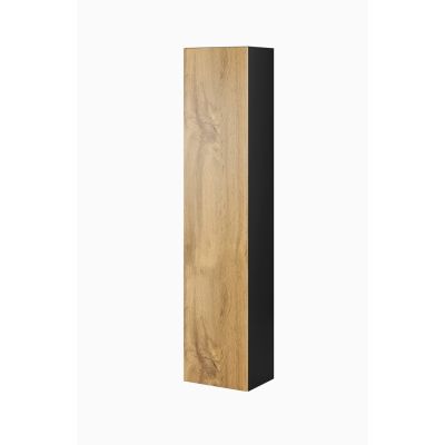 VIGO Vitrine „180“ 180/40/30 Schwarz/Wotan Eiche