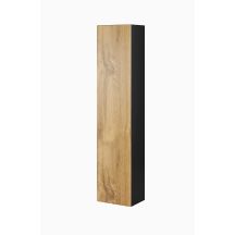 VIGO Vitrine „180“ 180/40/30 Schwarz/Wotan Eiche