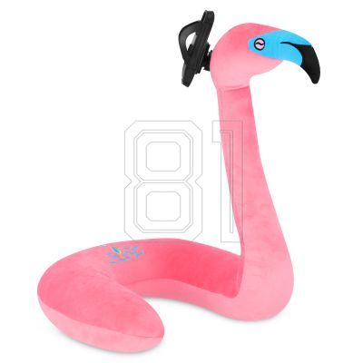 Spokey SERPENTE 941254 Flamingo Reisekopfstütze mit Smartphone-Halterung