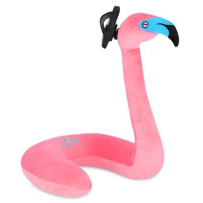 Spokey SERPENTE 941254 Flamingo Reisekopfstütze mit Smartphone-Halterung