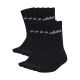 Adidas gepolsterte, lineare Crew-Socken, 10 Paar, Schwarz, KF9092