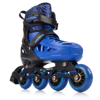 3. Meteor M 34-37 Loky Rollschuhe Schwarz/Blau