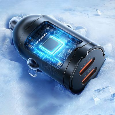 7. ORICO MiniRing 30 W Dual-USB-C-Zigarettenanzünder-Ladegerät aus Zinklegierung