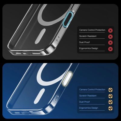 6. Tech-Protect Flexair Hybrid CC Magsafe Hülle für iPhone 16 Pro – transparent