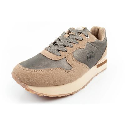 3. Lee Cooper Damen Sneaker, modisch, bequem, langlebig, beige, grau