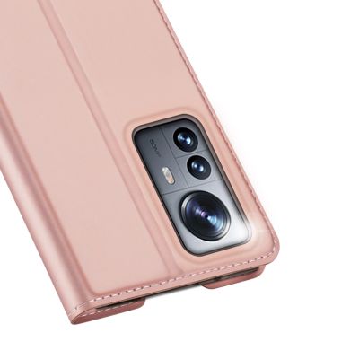 3. Dux Ducis Skin Pro Holster Cover Flip Cover für Xiaomi 12 Pro rosa