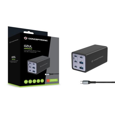 3. Conceptronic OZUL06BE Universelles Handy-Ladegerät Schwarz AC-Schnellladung Intern