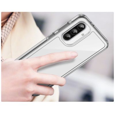 5. Outer Space Hülle für Samsung Galaxy A26 Cover mit flexiblem Rahmen - Transparent