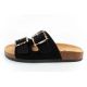 2. Lee Cooper Damen-Slipper, schwarzes Wildleder, bequem, leicht