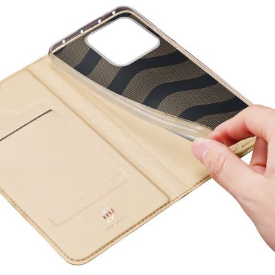 9. Dux Ducis Skin Pro Hülle Xiaomi 13 Pro Flip Card Wallet Gold Ständer