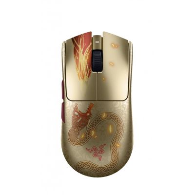 2. Razer Viper V3 Pro Gaming-Maus, Rechtshänder, kabellos (RF) + USB Typ-C, optisch, 35.000 DPI