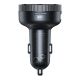4. Baseus Enjoy FM Transmitter Autoladegerät LED 2x USB / 3,5mm Klinke kabellos MP3 Player Bluetooth 5.0 3.4A schwarz (CCLH-01)