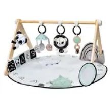 Tiny Love Spieldecke mit Holztrapez, schwarz-weiß / ab Geburt