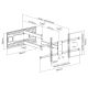 9. Equip Wall Mount 43"-80"/50kg 1TFT 4Gelenke neig/schwenk schwarz