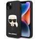 Karl Lagerfeld KLHCP14MSLKHBK iPhone 14 Plus 6.7" Hardcase schwarz / schwarzes Silikon Karl`s Head