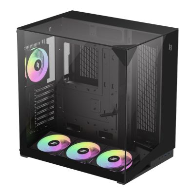 6. GameMax NEX C56 VC BK Midi-Tower-Computer-Sicherheits- und Halterungssystem Schwarz