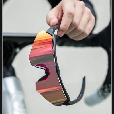 2. Rockbros Polarisierte Radbrille mit UV-Schutz und Korrektureinsatz - Grau
