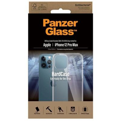 3. PanzerGlass ClearCase antibakterielle, nach Militärstandard zertifizierte Hülle für iPhone 12 Pro Max – transparent