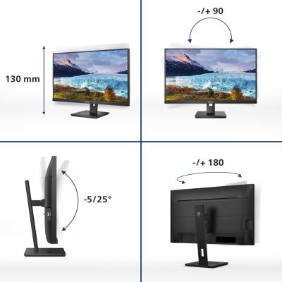 10. Philips S Line 273S1/00 Computermonitor 68,6 cm (27 Zoll) 1920 x 1080 Pixel Full HD LCD Schwarz