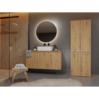 3. NEL ART Badezimmersäule 2-türiges Korb-Set