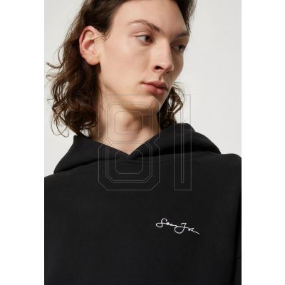 6. Sean John Script Logo Hoodie mit Artwork auf der Rückseite, Größe M, 6021388