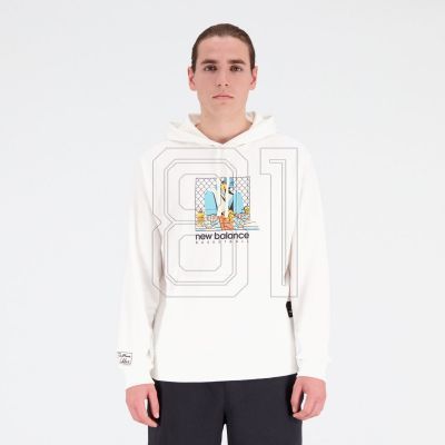 New Balance Hoops French Terry Hoodie M NBMT31588SST