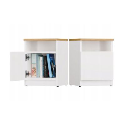 2. GALAX 30/1D Nachttisch Weiß/Artisan