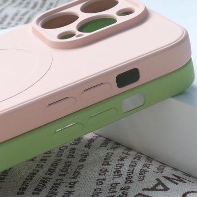 5. MagSafe-kompatible Silikonhülle für iPhone 15 Pro Silikonhülle – Grau
