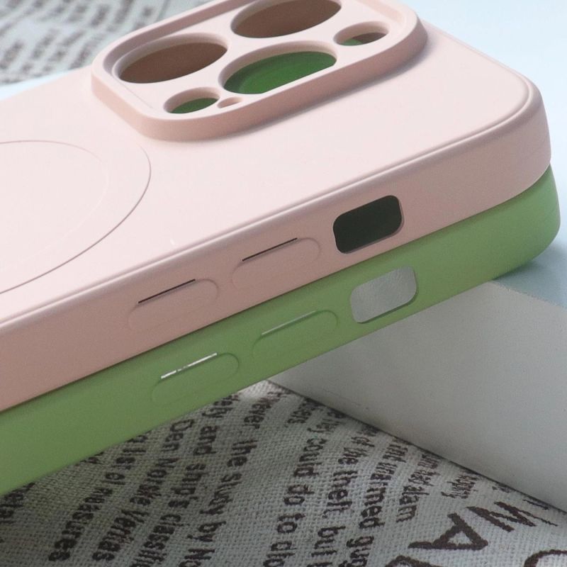 5. MagSafe-kompatible Silikonhülle für iPhone 15 Pro Silikonhülle – Grau