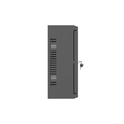 11. LANBERG Installationsschrank TPR 10" mit Mesh-Platte 340×340×140, schwarz (vormontiert)