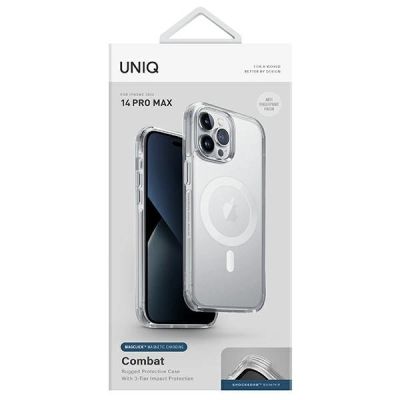 2. Uniq Combat Magclick Ladehülle für iPhone 14 Pro Max – transparent