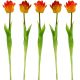15. Orangefarbene Tulpe, 38 cm, naturgetreue Frühlingsdekoration