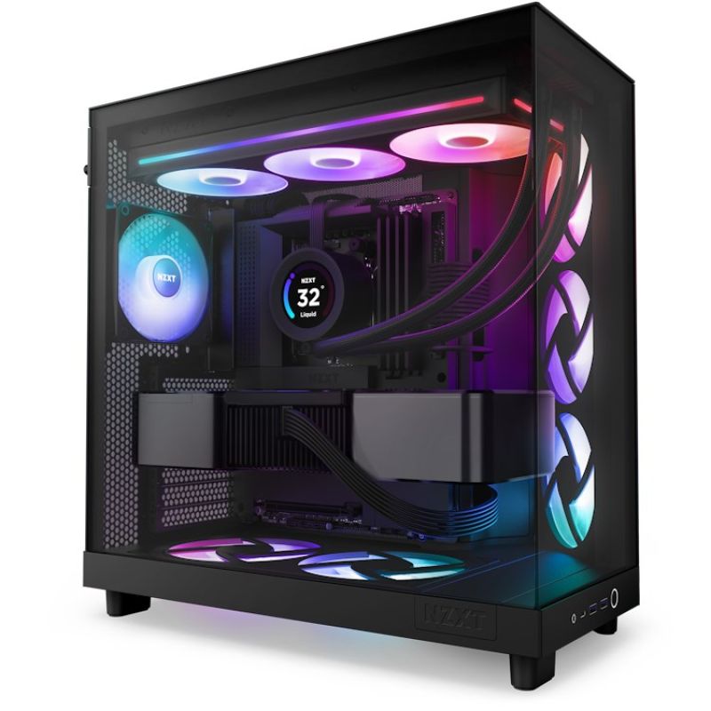 9. NZXT RF-U36HF-B1 Computer-Kühlsystem, Gehäuselüfter, 36 cm, Schwarz