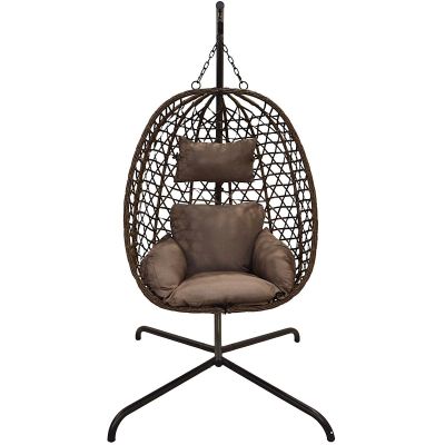 16. Hängesessel Cocoon 105x195CM Dunkelbraun
