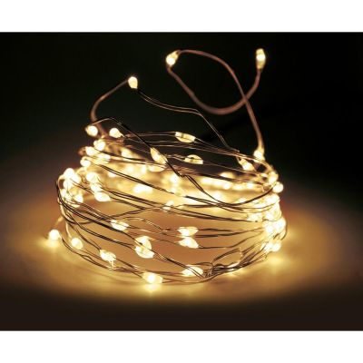 12. LICHTERKETTE MIT DRAHT 240 LED WARMWEISS