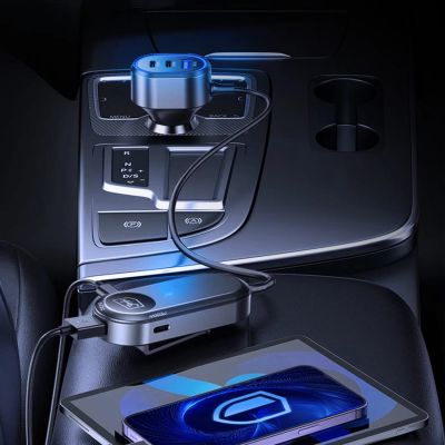 11. 3mk Doppel-Autoladegerät 135W PD QC PPS USB-C USB-A - Schwarz