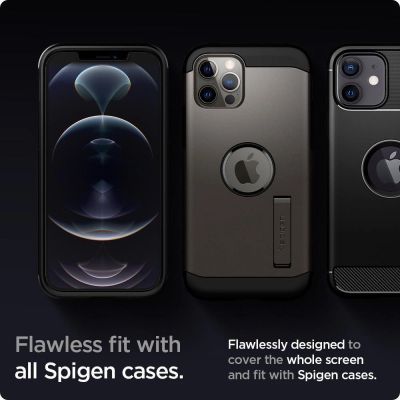 7. Spigen Glas.tR EZ Fit gehärtetes Glas für iPhone 12 / iPhone 12 Pro - 2 Stk.