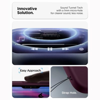9. Spigen Nano Pop MagSafe Hülle für iPhone 18 Pro / 17 Pro – Dark Cherry