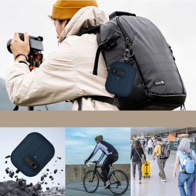 9. Tech-Protect Slim Hook Hülle für Samsung Galaxy Buds 3 / 3 FE / 3 Pro – Marineblau