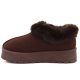 7. Braune Big Star Plateau-Schneestiefel für Damen mit Fellbesatz UU274203