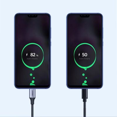 4. Ugreen US288 60127 USB-A/USB-C QC 3.0 3A 1,5 m Kabel – Grau