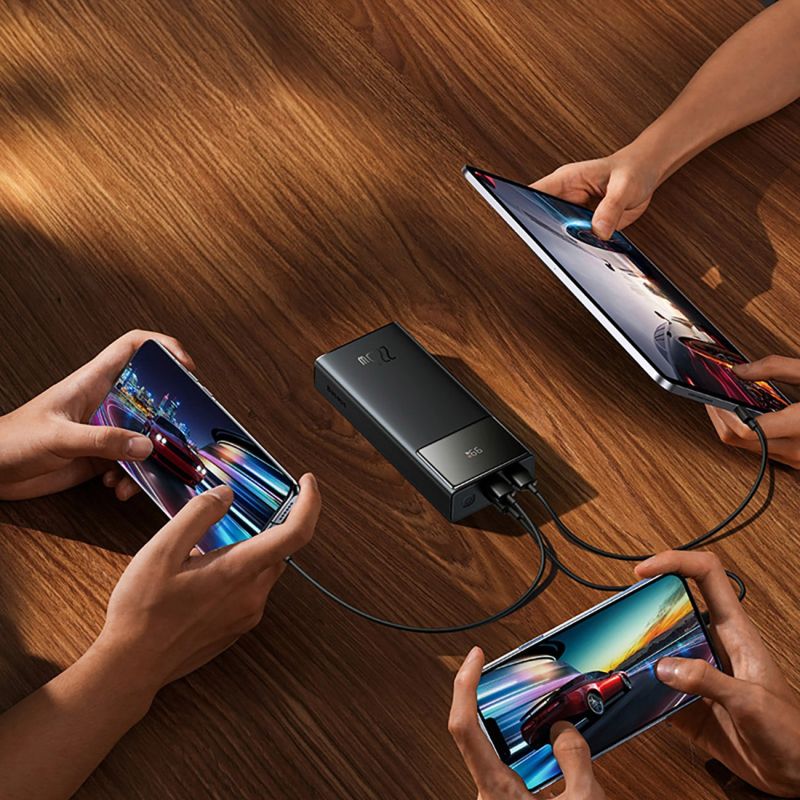 9. Baseus Star-Lord 20000mAh 22,5W Powerbank mit Digitalanzeige und 30cm USB-C 3A Kabel – Schwarz