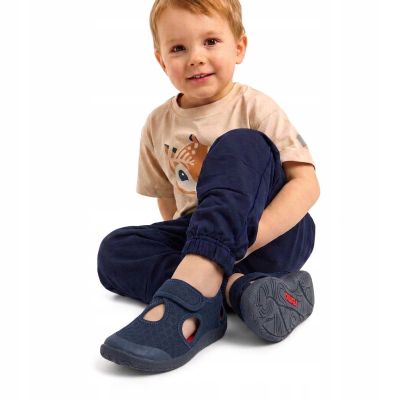 9. Reima Barfußsandalen Rantaan marineblaue Kinderschuhe (5400067C-6980)
