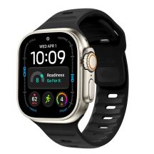 Tech-Protect Silikonarmband für Apple Watch 44 / 45 / 46 / 49 mm – Schwarz