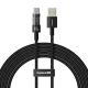 Baseus Gem USB-C-Kabel 100W 2m (Schwarz)